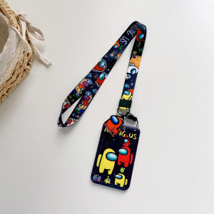 [SG] Among Us Ezlink Card Lanyard Holder Lanyard Student Pass Holder Student ID Tag Card Holder with stretchable lanyard