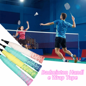INNEED Anti-slip Badminton Handle Wrap Tape Shock-Absorbing Sweat-Absorbent Fishing Rods Band Wear-resistant Tennis Racket Grip Tape Outdoor Sports