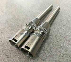 ปลั๊กแจ๊ค XLR ท้ายเกลียวสปริง (ราคาต่อแพ็ค 2 ตัว) ปลั๊กแจ๊ค XLR ตัวผู้ท้ายเกียวสปริงเหล็ก ป้องกันสายหัก สินค้าคุณภาพ แข็งแรงได้มาตรฐา