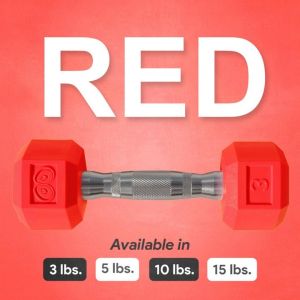 Dumbbell Set HEX Dumbbell Colored Dumbbells 5/10/11/15/20LBS Anti-Slip Scratch-Proof Coated Hex Dumbbells for Home Gym Strength Training Fitness Workout Equipment