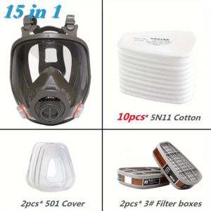 3 Interface 6800 Mask Combination 6001/SJL Filter with 5N11 Filter Cotton / 501 Filter Respirator Gas Mask2026