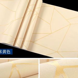 TERBARU Wallpaper Sticker Dinding Kamar & Ruang Tamu Motif Geometris Biru Panjang 8 Meter x Lebar 45 Cm