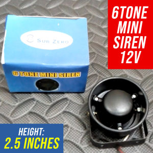 Sub Zero 6tone Car and Motorcycle Mini Alarm Siren 12V