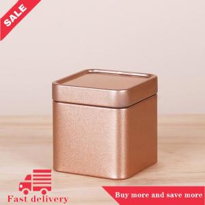 [COD]Flash Delivery 1PC Mini Tin Storage Box Sealed Tea Caddy Small Square Coffee Jar Tea Leaves Container Cans Small Tinplate Spices Storage Boxes