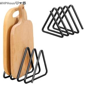 WP💓💛💖 4-Slot Metal Cutting Board Stand Kitchen Storage Rack Divided Organizer For Cutting Boards Kitchen For Cutting Boards For Easy
