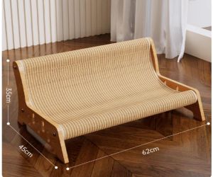 PAPAPET Sisal rope cat scratching post large size cat lounge chair cat bed cat toy scratching tool no lint.