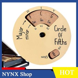 [NYNX] Circle Of Fifths Wheel Guitar Chord Wheel Wooden Melody Tool Musical Instruments And Accessories Chord Wheel For Musicians