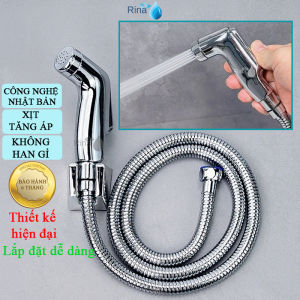 Bộ vòi Xịt Vệ Sinh nhựa Xi dây inox VX11 ty thau Rina - Vòi Xịt Vệ Sinh Áp Lực Mạnh Mang Đến Sự Sang Trọng Đẳng Cấp Cho Phòng Tắm Vệ Sinh.