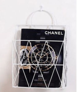 Minimalist Metal Bag Wall Desk Home Decor File Paper Magazine Organizer Storage