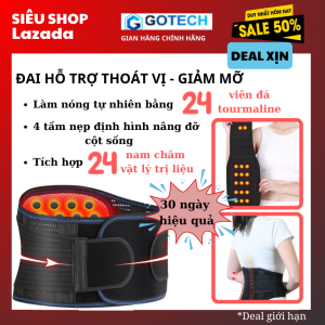 Đai lưng tự làm nóng từ đá Tourmaline kết hợp từ tính đai giảm đau lưng thoát vị định hình cột sống đai giảm mỡ bụng
