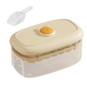 Ice Cubes Tray Set Make 28 or 56 Cubes Cocktails Coffee Freezers Storage Container With Push Key Lid Kitchen Tool