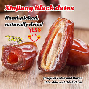 🌟 Xinjiang Black Dates No Wash Hand-Picked High Vitamin Soft Glutinous Healthy Delicious First Harvest Natural Quality