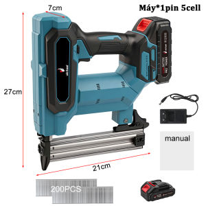 Máy đóng đinh gỗ dùng pin 5cellbắn đinh sắt F10/F15/F20/F30ván ép MDF/gỗ nguyên khối/tấm thạch cao
