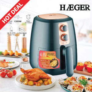 HAEGER HG-5282 Electric Air Fryer 4.8L Multifunction Knob Control / Penggoreng Elektrik Tanpa Minyak