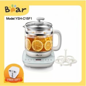 Bear Health Pot YSH-C15F1 Electric Kettle Thick Glass Multi-Function Kettle