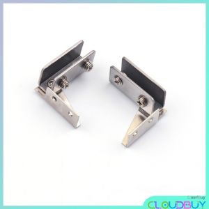 CL.Buy Non-perforated Glass Door Hinge Wine Display Cabinet Hinge Mounted Hinge Set