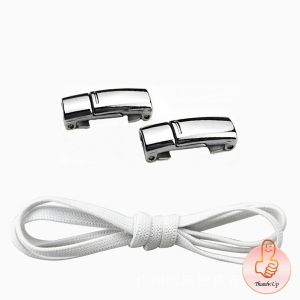 THUMBS UP เชือกผูกรองเท้า แบบแม่เหล็ก ยืดหยุ่น ใช้งานง่าย สีพื้น จํานวน 1 คู่ Shoelace