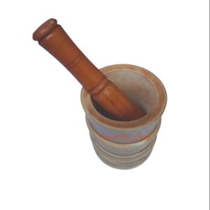 Lumpang Kayu Ukir Alat Tumbuk Bumbu