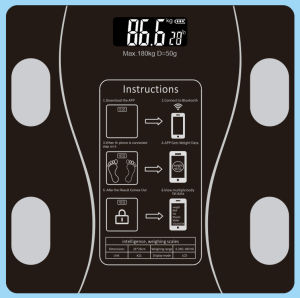 IMUTO Electronic Weighing Scale For Human 12in1 Smart Digital Scale Bluetooth Body Fat Scale USB Cha