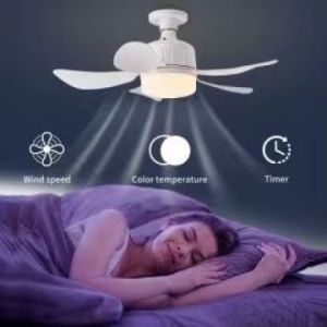 Fan light 3 color socket fan light 40W chandelier ceiling light with fan light bulb with fan remote control