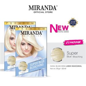 Miranda Hair Color (Cat Rambut Permanen) Pastel Series Super Blue Bleaching 30ml