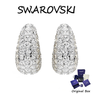 ♈Swarovski♈ ต่างหูระย้า Sublima เงินสเตอร์ลิง S925 ประดับเพชรสีขาว (แจกกล่องของขวัญบรรจุภัณฑ์ของแท้)