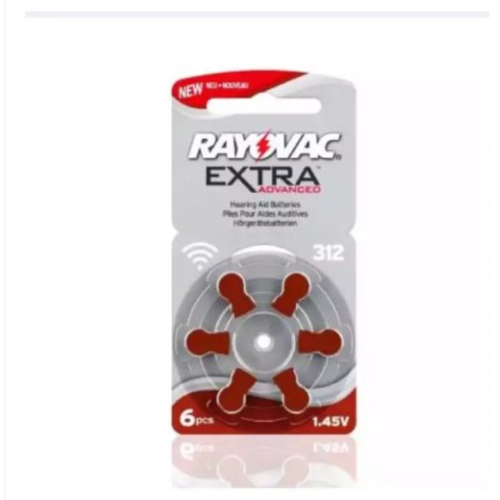 Rayovac Extra Advanced Hearing Aid Batteries 312 (pr41) 