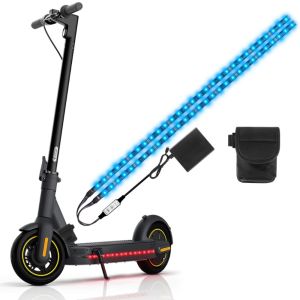 ADREE Chạy bằng pin Đèn LED xe tay ga Nhiều màu sắc Tự làm Dải đèn RGB Sáng tạo Màu sắc mơ ước Đèn xung quanh xe đạp Đi xe đêm