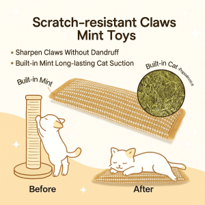 Catnip Pillow Toys Teeth Sharpening Sturdy And Playful Calming Cats Plush Pillow Pet Accessories 宠物枕头