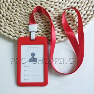 Pro ที่ใส่บัตร PP+ สายห้อยคอ  ที่ใส่บัตรงาน  ป้ายชื่อประจำตัวนักเรียน แนวตั้ง work card holder