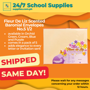 Fleur De Liz Scented Baronial Envelopes Iris 5 1/2 5 sheets gift cards envelopes for invitations