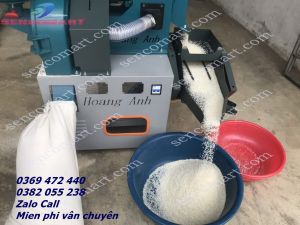 Máy xát gạo mẫu mới xát nghiền chạy song song cho ra gạo trắng và cám mịn