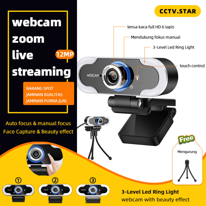 Kamera Dslr Zoom Meeting Jual Webcam 1080p Full HD Camera PC