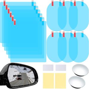 Boao 16 Pieces Car Side View Waterproof Film 2 Pcs Blind Spot Mirrors