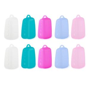 Travel Friendly Toothbrush Caps Set Of 10 Portable Silicone Brush Head Covers Protectors For Dental Care Protective