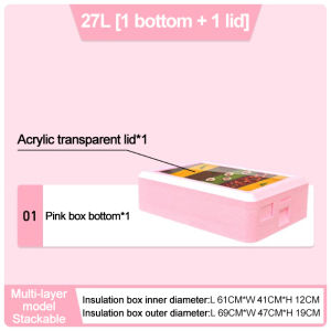 MONDIAL Tiramisu Insulation Container | Food-Grade EPP Hot & Cold Dual Use | 6/7 Molds Fit for Stall Businesses