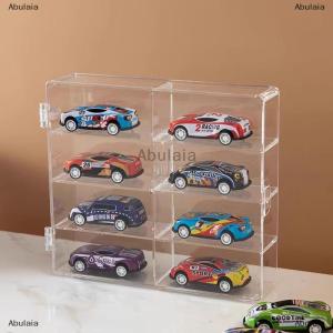 [COD] Abulaia 1 Piece Dustproof Car Non Punching Adhesive Wall Transparent Storage Box 1:64 Acrylic Car Display Box For Car Model Toy Cabinet Rack