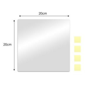 Acrylic Mirror Sticker Square Mirror Wall Sticker HD Self Adhesive Sticker Mirror Reflective Soft Mirror Stickers DIY Living Room Home Decoration Mirror