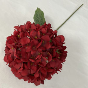 IFFINE 58CM Artificial Hydrangea Flower DIY Floral Arrangement Fake Hydrangea Flowers Beautiful Brushed Cloth Bridal Hydrangea Bouquet for Home Party Wedding
