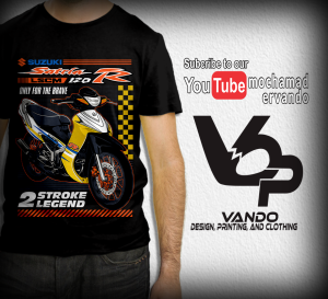 KAOS MOTOR SUZUKI SATRIA120 LSCM YELLOW - KAOS DISTRO PRIA WANITA - KAOS PENDEK KATUN MURAH - KAOS CUSTOM