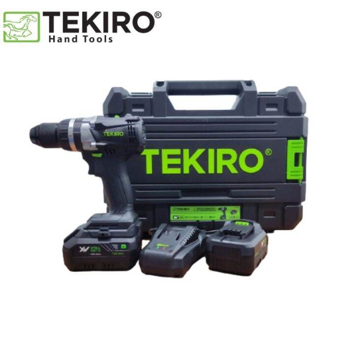 Tekiro Mesin Bor Tembok Baterai Cordless Hammer Drill Volt