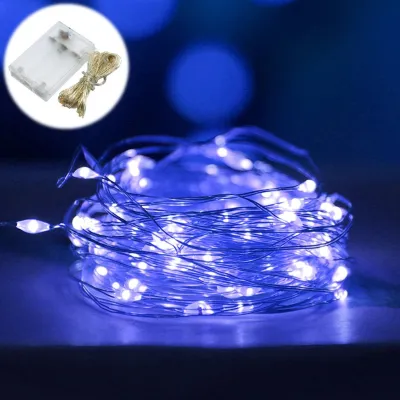 Lampu Hias LED Tumblr Kawat 10 Meter 100 LED / Lampu Hias LED Baterai