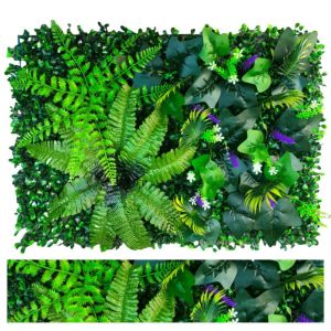 MIKE DUNBAR 6040cm Artificial Plant Wall Panel Flower DIY Artificial Eucalyptus Carpet Photography Props Green Fake Green Grass Mat Home Garden Fence