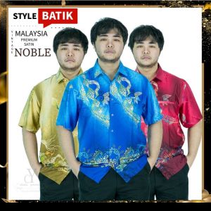 CY CY1005SS KEMEJA BATIK LELAKI MALAYSIA VINTAGE SATIN / BATIK SHIRT / FORMAL WEAR / WRINKLE FREE