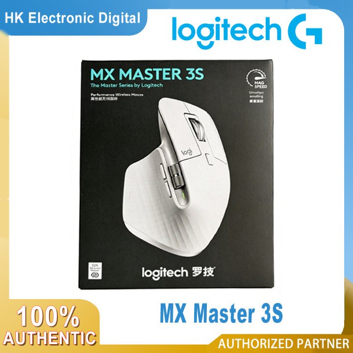 Logitech MX Master 3S ergonomic wireless mouse with 1000 DPI precision ...