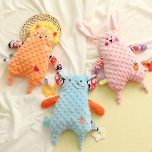 IPIE2 Soft Baby Comforter Toy Lion Rabbit Cute Baby Appease Doll Fashion Comfortable Animal Soothing Placate Towel Newborn Sleeping