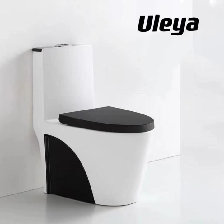 ULEYA Black and White Toilet / 1pc water closet Lazada PH