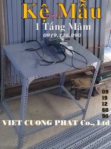 Kệ Bếp 1 tầng mâm - mã số: V50.02 (D100cm x R50cm x C75cm). Đầy đủ phụ kiện kèm theo