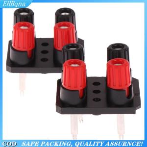 [COD] 2pc External Banana Jack 4Pin Speaker Amplifier Wire Clip Socket WP4-10 Terminal