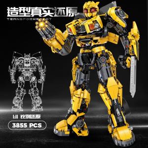 Mô hình lắp ráp người máy biến hình Bumblebee tương thích với các mảnh ghép Lego dành cho bé